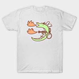 Dragon With A Flamethrower 2 T-Shirt